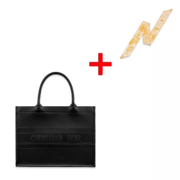 [New] DIOR BOOK TOTE Small Bag Smooth Calfskin - Image 3