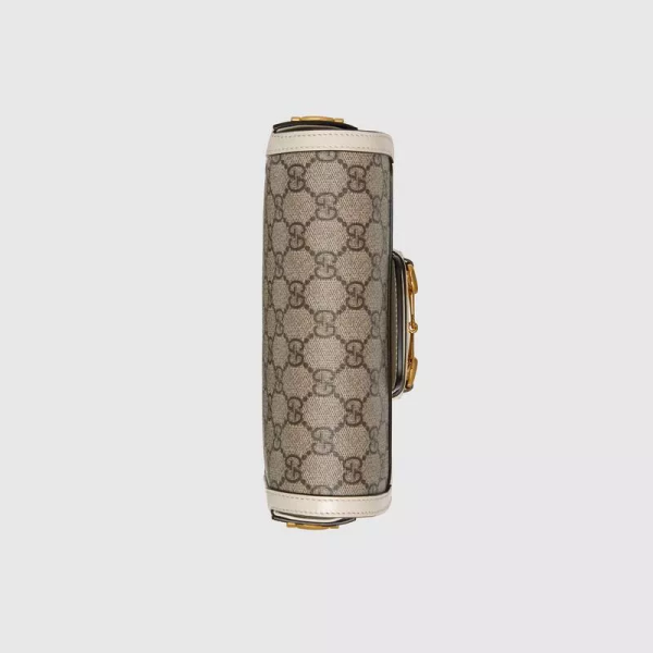 GUCCI Horsebit Series 1955 Mini Handbag with Detachable Shoulder Strap - Image 3