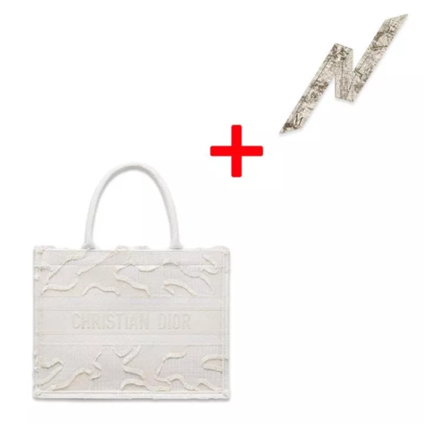 DIOR BOOK TOTE Small Bag Camouflage Embroidered - Image 2
