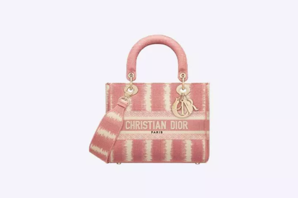 BOOK TOTE SMALL BAG D-STRIPES EMBROIDERED